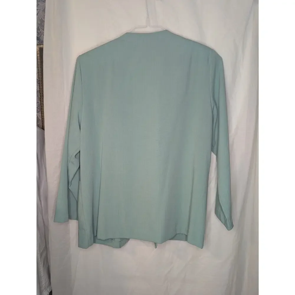 Vintage mint top and blazer